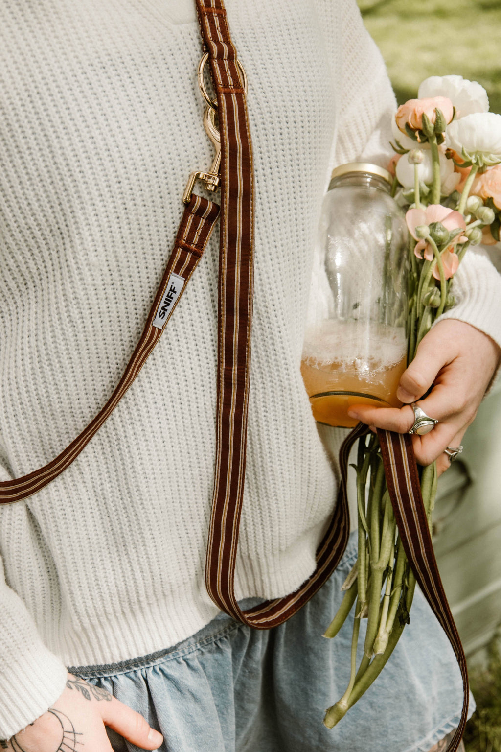 Café Stripe Leash Pre-Order