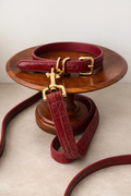 Handsfree Leash Burgundy Leather
